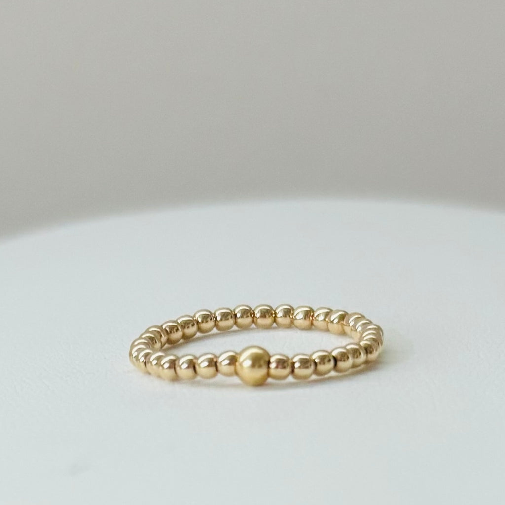 2MM Gold Filled Ball Ring