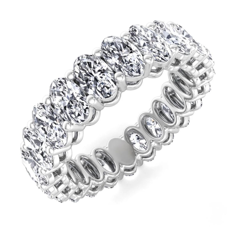 5 CT. Oval Cut Diamond Lab Grown Eternity Band